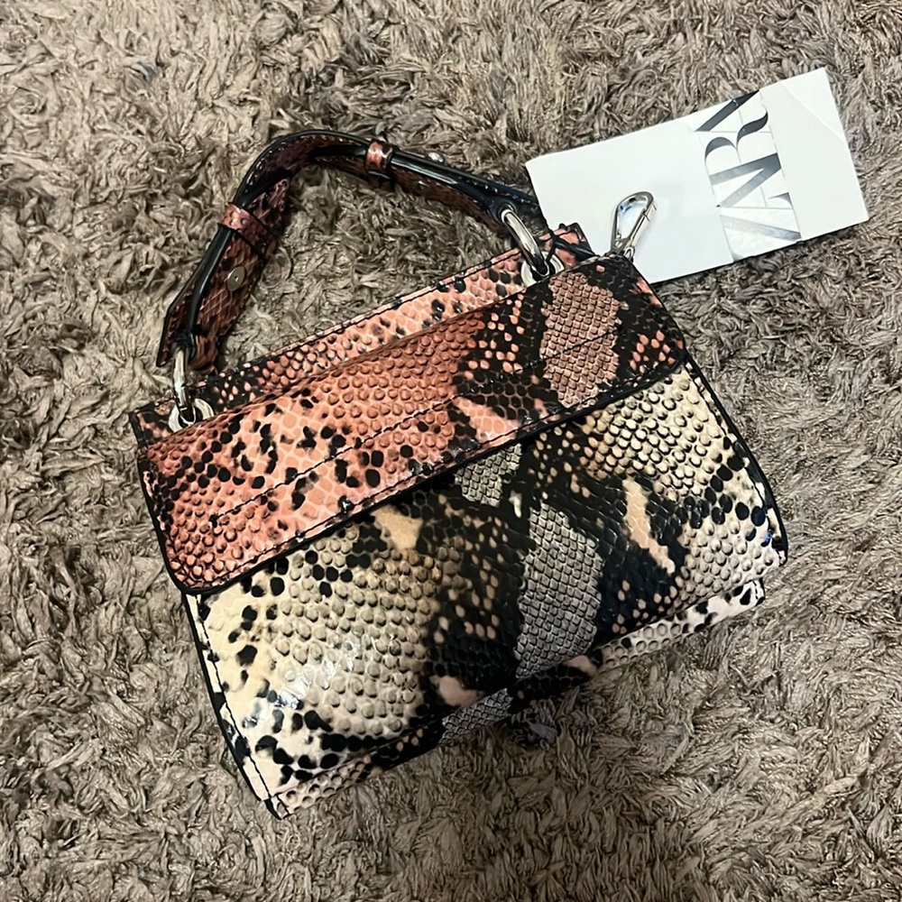 Zara Snakeskin Multi-Color Mini Bag *NWT*